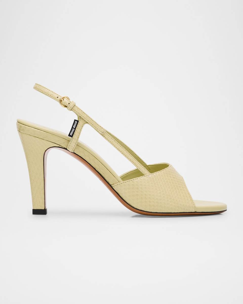 Ayer Snake Slingback Sandals